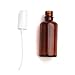 Kaith 2 Oz Glass Spray Bottle with Recipes Guide.Set of 6 Cobalt Amber Fine Mist Atomizer. Empty Containers for Misting Aromatherapy, Essential Oils, Cleaning, Room Sprays. (Amber)