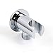 Hand Held Shower Head Holder with Hose Connector Shower Wand Holder Wall Mount,Handheld Shower Handle Sprayer Holder Shower Hose Adapter Shower Elbow with Spray Head Bracket Replacement Chrome