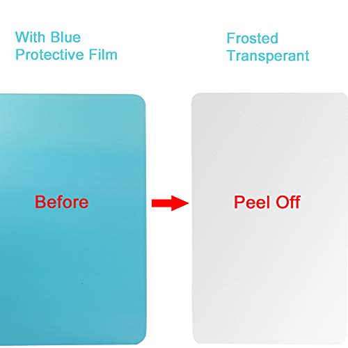 Owfeel Frosted Desk Panel Office Divider Partition Desktop Privacy Panel with 2pcs Desk Partition Clip for Student Call Centers/Offices/braries/Classrooms/Library Acrylic Privacy Board (16" L×16" W)