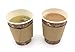 [850 COUNT]Harvest Pack Coffee Sleeves, Disposable Corrugated Brown Kraft Durable Paper Cup Sleeves, Fits 12/16/20/24 oz Cups, Recyclable Cup Sleeve Holder, Hand Protector for Coffee, Tea or Hot Drink