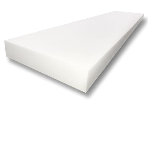 FoamTouch Polyurethane Foam Sheet 7'' Thick x 25'' Wide x 72'' Long – White Uph…