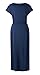 Yidarton Women Ladies Summer Casual Short Sleeve Beach Sundress Slit Long Maxi Dress Navy L