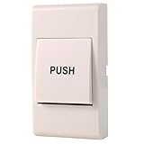 HWMATE White Plastic Door Exit Push Button Panel