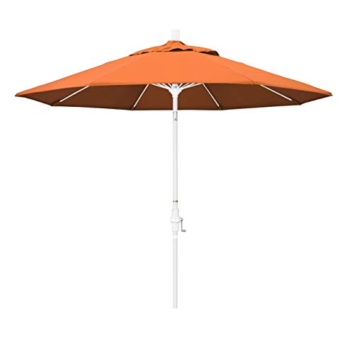 California Umbrella 9' Round Crank Lift, Collar Tilt, Aluminum Pole, Fiberglass…