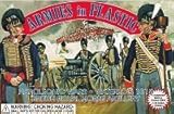 Napoleonic Wars Waterloo 1815 French Old Guard Foot Artillery Crew (5) w/Cannon 1/32 Armies in Plastic