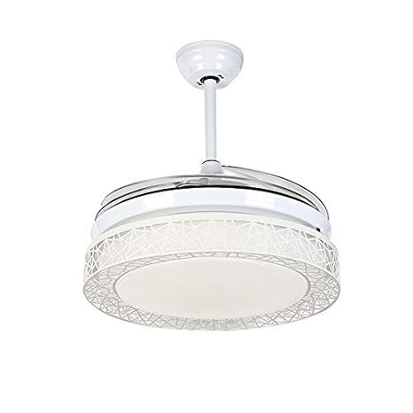 Etelux 36inches Ceiling Fans With Lamp 4 Retractable Blades Modern