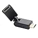 HDMI Adapter Any Angle Adjustable Rotation 90 Degree Gold Plated HDMI Connector Support 1080P HDMI Extender
