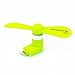Mini iPhone Fan by Smartphone-fan * Portable USB 8 Pin Fan for Apple Cell Phone, Pads, or Computers / Portable Mobile Dock Fan * Lightning, iPhone 6, 6s, 6+, 5s, 5, iPad, New iPad, iPod Touch - Green