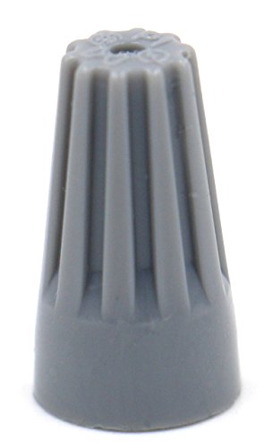 Baomain Wire connector P1 22-16 AWG x2 Twist-On Easy Screw On Cap 300V Max Voltage Gray 100 Pack