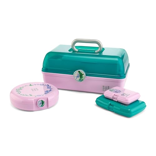 Caboodles Cosmetic Bag's Makeup Box, Lavender and Teal