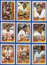 1988 Topps Redskins Team set - 15 cards including: Doug Williams, George Rogers, Kelvin Bryant, Timmy Smith rookie, Art Monk, Gary Clark, Rickey Sanders rookie, Steve Cox, Joe Jacoby, Charles Mann, Dave Butz, Darrell Green, Dexter Manley, Barry Wilburn, and the team card with Kelvin Bryant