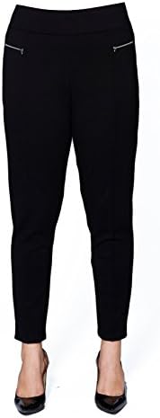 Bodishape Plus Size Pants for Women - Slim Fit - Winter Thick Fabric - Black - Size 18-20