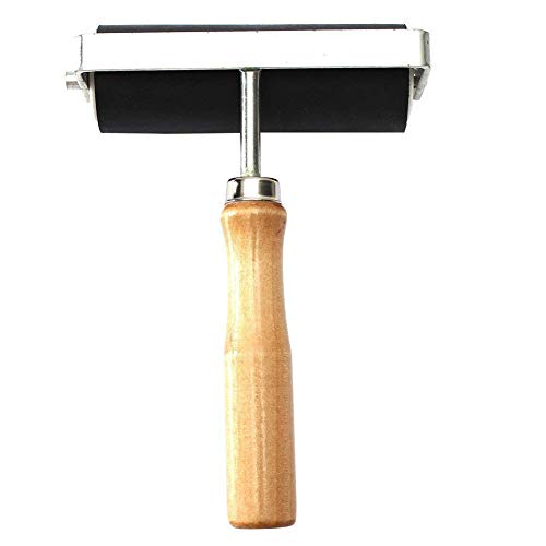 DierCosy Roller 10cm Heavy Duty Hard Rubber Roller Printing Ink Lino Brayer Art Craft Tool DIY Tools