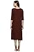Janasya Indian Tunic Tops Crepe Kurti for Women (JNE2009-KR-310-XXL) Brown