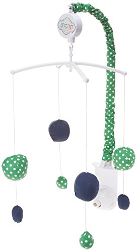 Bacati Mix and Match Musical Nursery Mobile, Navy/Green