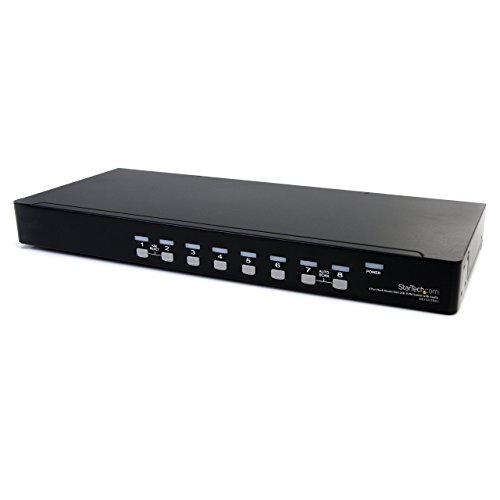 StarTech.com SV831DUSBAU 8 Port Rack Mount USB VGA KVM Switch with Audio (Audio Cables Included)