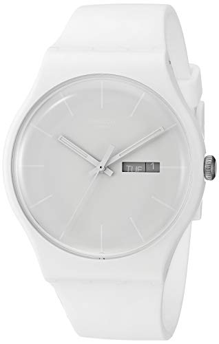 Swatch Unisex SUOW701 Quartz Plastic White Dial Watch