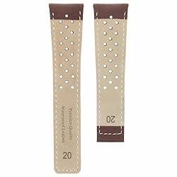 Ewatchparts 20-22mm Leather Watch Band Strap With