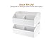 Bostitch Office Bostitch Konnect™ Wide Pencil Holder Desk Organizer, Removable Lid & Dividers, Gray (KT-WCUP-White)