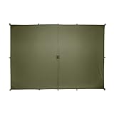 Aqua Quest Guide Tarp - 100% Waterproof Ultralight Ripstop SilNylon Backpacking Rain Fly - 10x7 Olive Drab