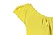 Simier Fariry Women's Chiffon Crew Neck Short Sleeve Blouse Yellow 12