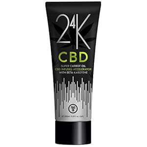Power Tan 24K CBD Super Carrot Oil CBD Infused Sunbed Tanning Accelerator 250ml Bottle