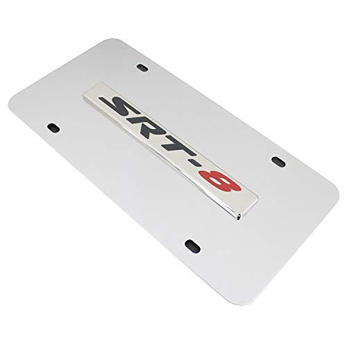 Dodge Chrome SRT-8 Name On Chrome License Plate (Certified Refurbished)