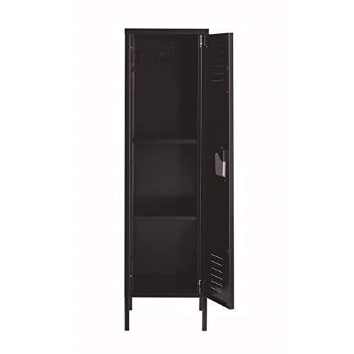 Scranton & Co Personal Locker Storage Cabinet in Black