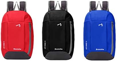 Sassie 3 Pcs Combo of Kids Series 10 LTR Casual Backpack I Bagpack (Pack of 3) (Red, Blue & Black)(SSN-1098)
