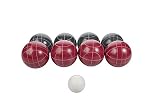 Triumph Competition 100mm Resin Bocce Ball Outdoor Game Set with Carrying Bag for Easy Storage