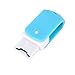 Eachbid Tf 2GB Micro SD Card with SD Card Adapter+ Mini Rotary Card Reader Random Color
