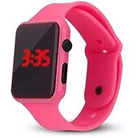 FARP Digital led Watch Band Type Pink Colour Girls Watch Kids Watch