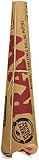 36 RAW Classic Rolling Paper Cones Natural Hemp - 6 Packs of 6 Cones