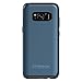 OTTERBOX Symmetry Series for Samsung Galaxy S8 - Retail Packaging - Coral Blue (Black/Coral Blue Metallic)