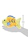 Copa Judaica Chewish Treat 7.5 by 2.75 by 4.5-Inch Lox Fish Squeaker Plush Dog Toy, Large, Multicolor