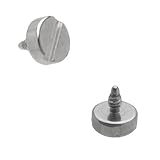 Dermal Top 316L Surgical 14g Steel Slot Screw Anchor Top 4mm