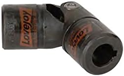 Lovejoy Size NB8B Needle Bearing Universal Joint, 5/8" Round Bore and 5/8" Round Bore, 3/16" x 3/32" Keyways, 1.25" Outer Diameter, 3.75" Overall Length