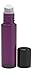 8 Pack - Essential Oil Roller Bottles - 10 Millimeter Refillable Glass Color Roll On for Fragrance Essential Oil - Plastic Roller Ball - 10 Millimeter 1/3 Ounce [Purple Frosted]