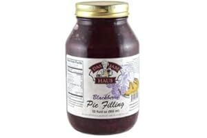 FLOWER BEE FLORAL SUPPLY Southern Pie Filling Gourmet Handmade Variety Pie Fillings, 1 Quart (32 oz), Choose Flavor (BlackBerry)