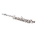 ammoon Piccolo Ottavino Half-size Flute Silver Plated C Key Cupronickel with Cork Grease Cleaning Cloth Screwdriver Padded Box