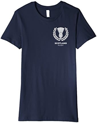 Womens Scotland Scottish Rugby Jersey Shirt Large Navy