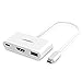 UGREEN USB-C to HDMI Adapter, USB Type-C HDMI Multi Adapter with USB C PD Charging Port and USB 3.0 for Macbook, Dell XPS 13, Lenovo Yoga 910, Galaxy S8, Macbook Pro 2016, Google Chromebook Pixel