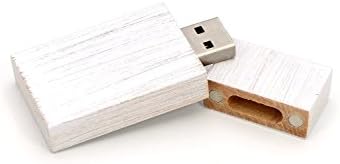 SameDayFlash 1 16GB USB 2.0 Wooden Wedding White Stained Maple Drive - Single Item - Grove Stick Design