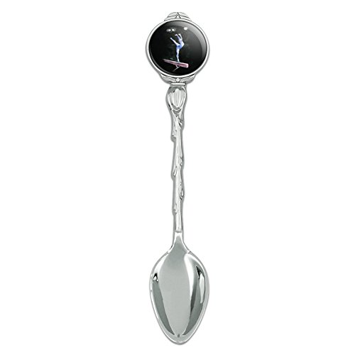 Female Gymnast on Vault Pommel Horse Gymnastics Novelty Collectible Demitasse Tea Coffee Spoon - Thumbnail 3