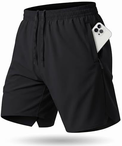 Rapoo Mens Shorts Casual Mens Workout Athletic Gym Sport Shorts 7