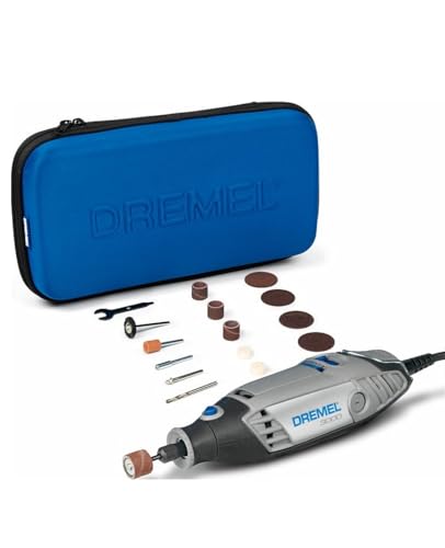 Dremel 3000 Multifunktionswerkzeug 130W, Set mit 15 Zubehörteilen, Variable Drehzahl 10.000-33.000 U/min zum Schneiden, Schleifen, Gravieren, Polieren