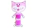 Seat Pets (Original Pink Cat) - As Seen on TV - Kids Seat Belt Car Travel Pillow and Plush Animal Toy - Compatible with Any Safety Belt to Provide Head & Neck Support