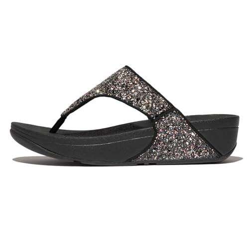 [フィットフロップ] コンフォートサンダル 【日本正規品】 レディースサンダル LULU MULTI-TONAL GLITTER TOE-POST SANDALS 耐圧分散 クッション 生体工学