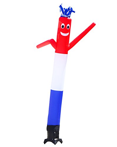 LookOurWay Air Dancers Inflatable Tube Man Attachment, 10-Feet, Red, White, Blue (No Blower)