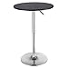 Costway Modern Round Bar Table Adjustable Bistro Pub Counter Wood Top Swivel Indoor (2)